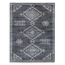 Arloman Black 5x8 Rug