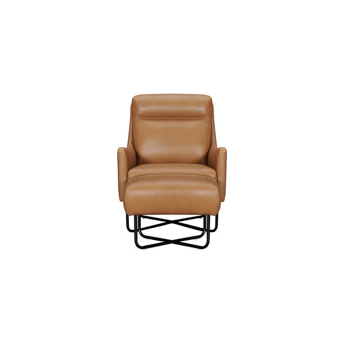 Pia Caramel Leather Accent Chair