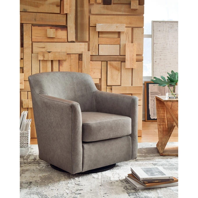 Bradney Fossil Swivel Accent Chair - Image 3