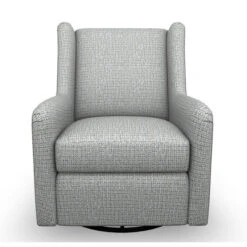 Brianna Gray Swivel Glide Chair