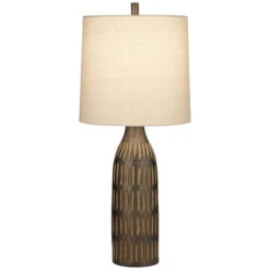 Stonewall Espresso Table Lamp